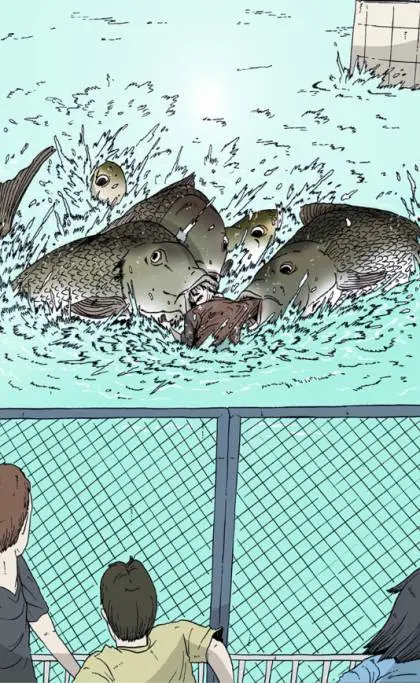에스파 카리나가 보고 물고기 공포증 생겼다는 웹툰.jpg | mbong.kr 엠봉