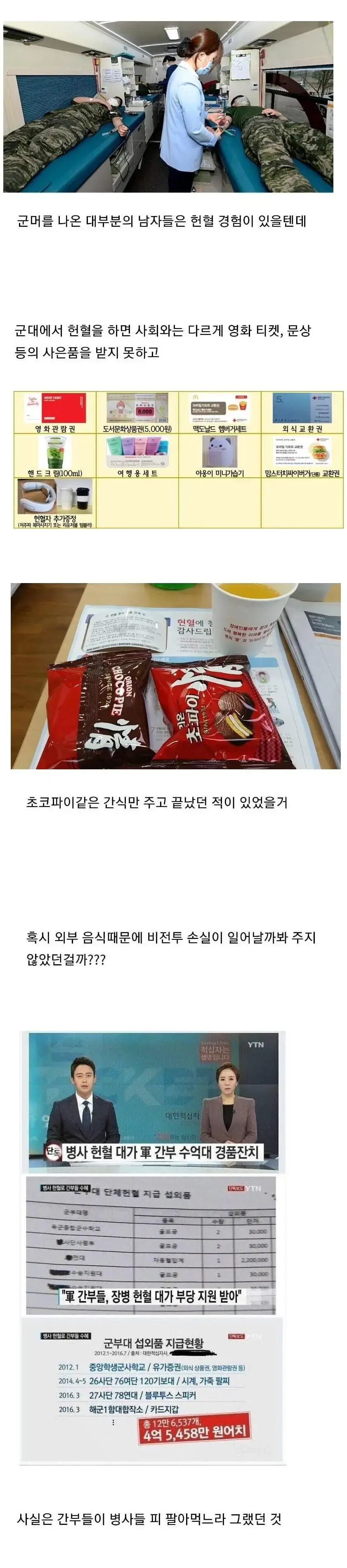 군대에서 헌혈하면 초코파이만 받았던 이유 | mbong.kr 엠봉