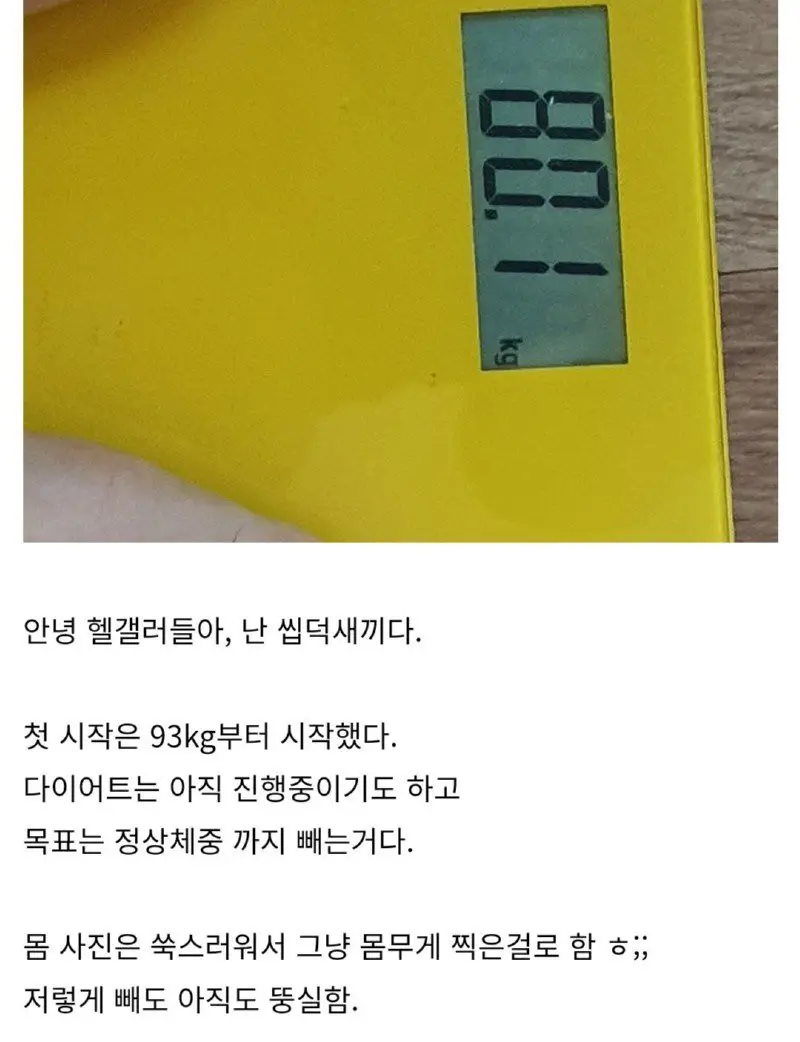 10kg 뺐다고 헬갤에 자랑한 돼지.dcinside | mbong.kr 엠봉