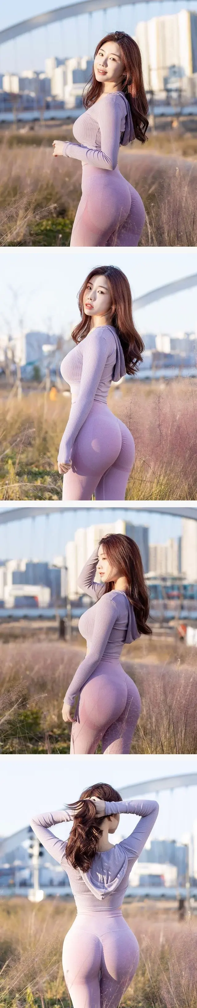 엉덩이골이 뚜렷한 레깅스 핏 | mbong.kr 엠봉