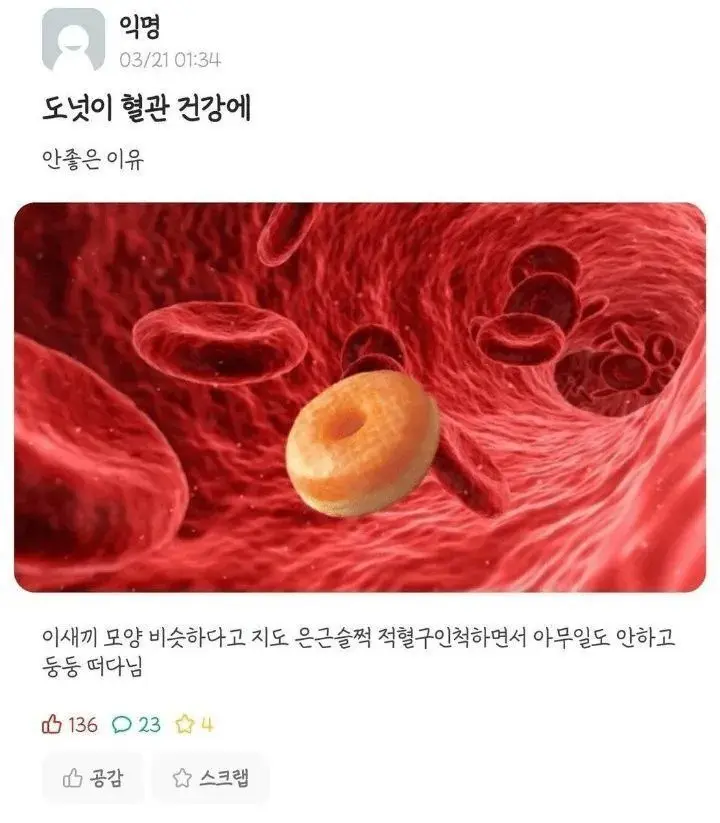 도넛이 혈관 건강에 안 좋은 이유.jpg | mbong.kr 엠봉
