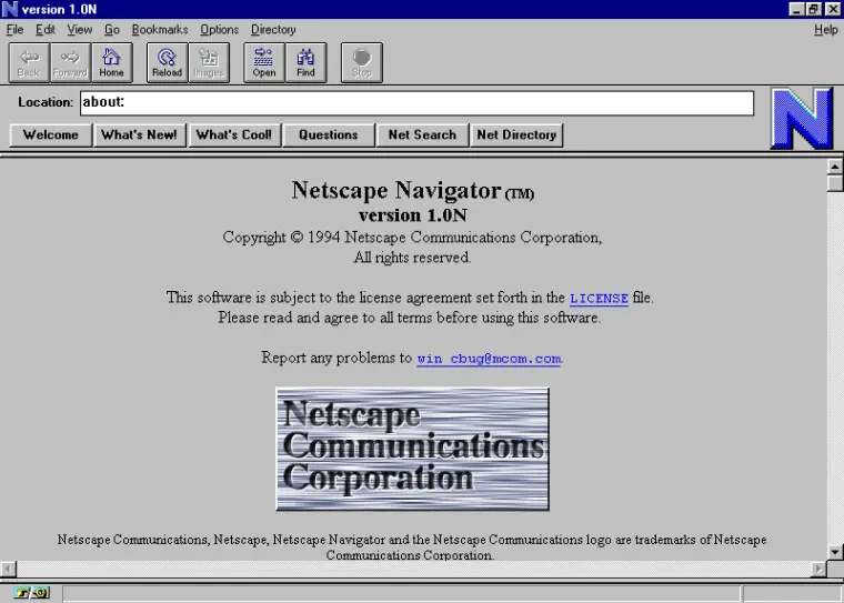 29년 전 이번 주에 출시되었던 Netscape Navigator 1.0를 간략히 되돌아봅니다. | mbong.kr 엠봉