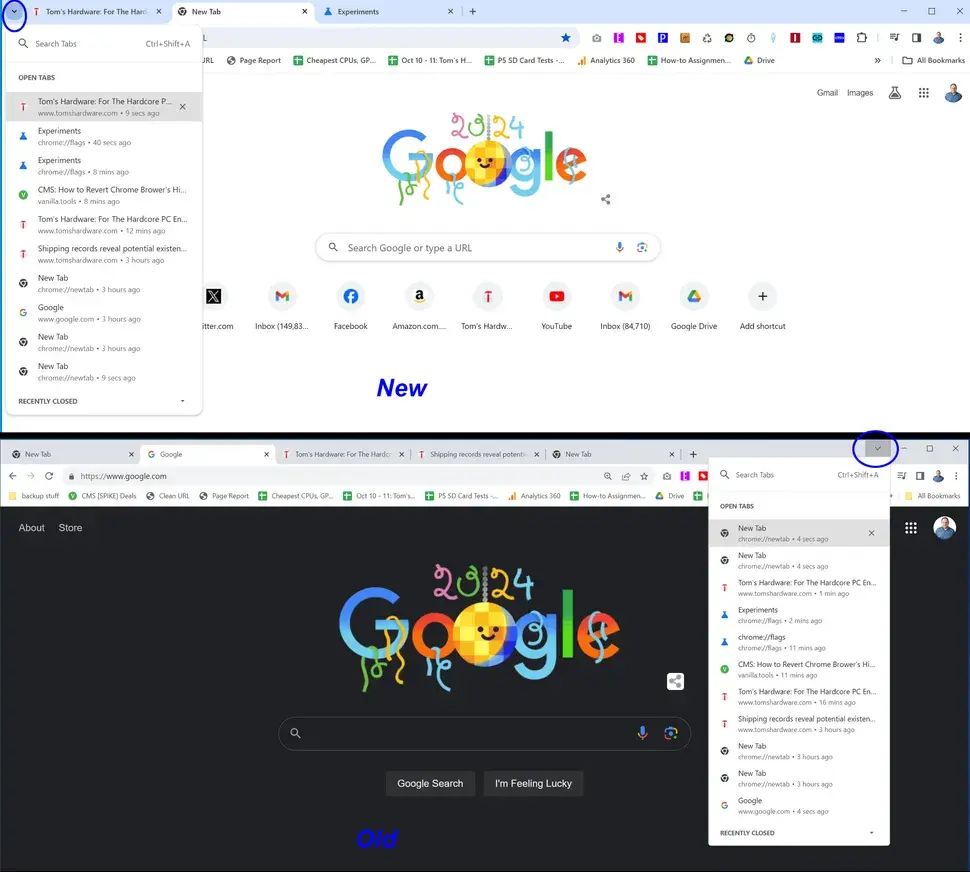 Chrome 브라우저의 새로운 디자인을 싫다면, 클래식으로 되돌리는 방법은 다음과 같습니다. | mbong.kr 엠봉