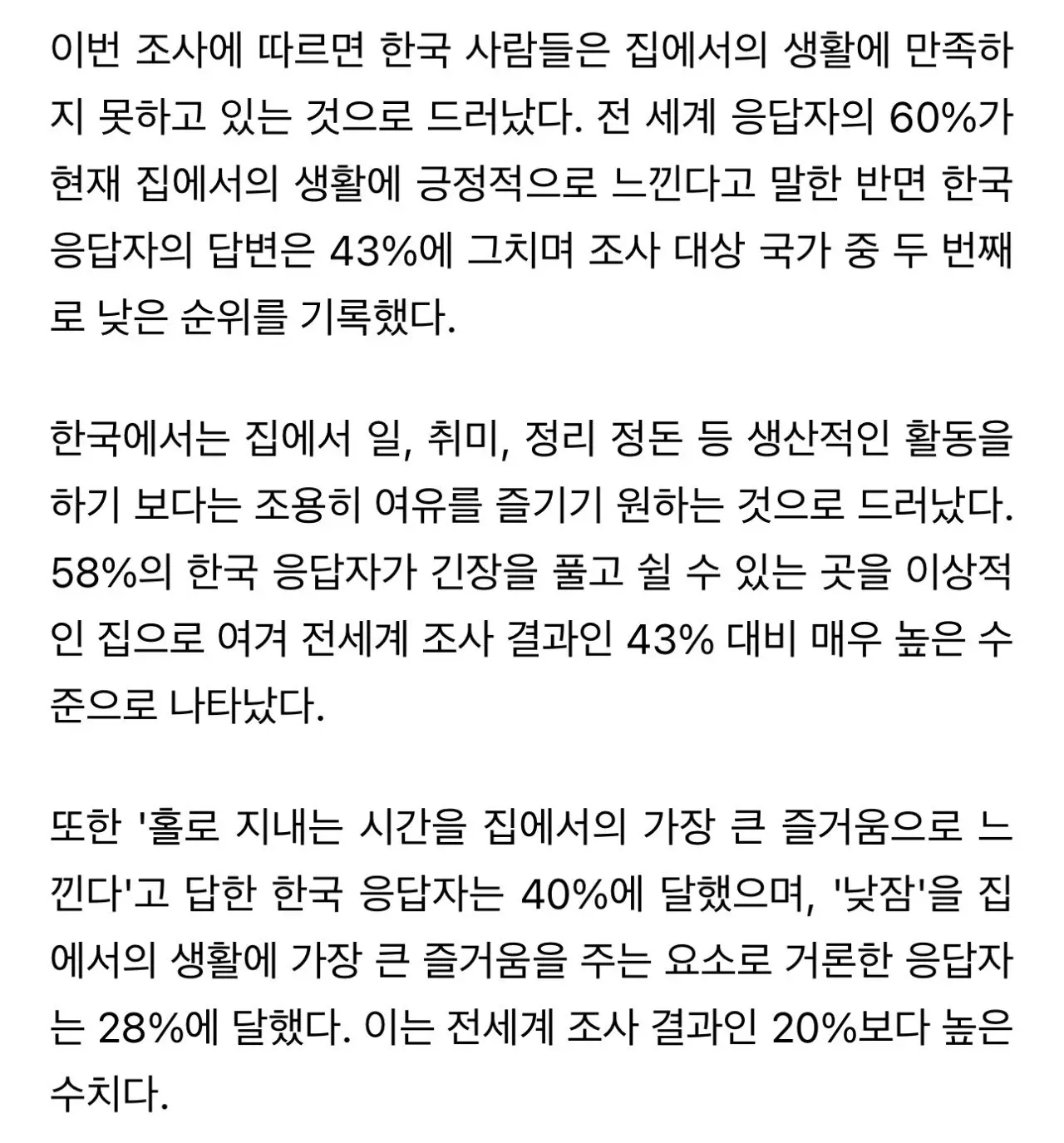 한국인 40% 