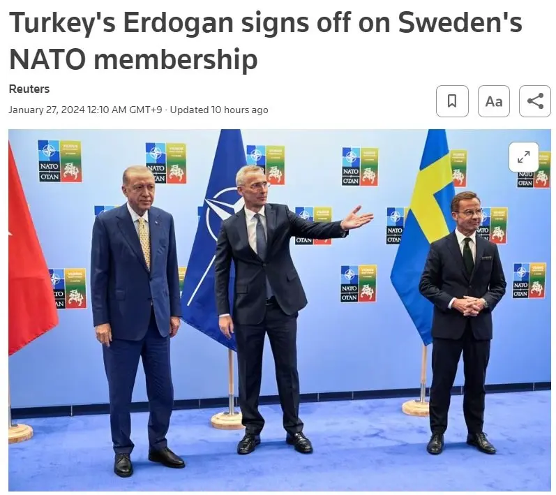 스웨덴 나토가입에 터키까지 승인 | mbong.kr 엠봉