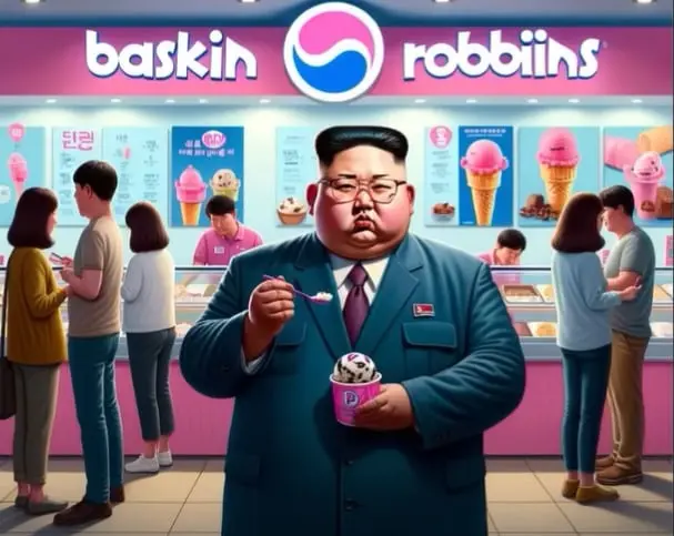 김정은이 배스킨라빈스에? …아이스크림 먹는 모습 '화제' | mbong.kr 엠봉