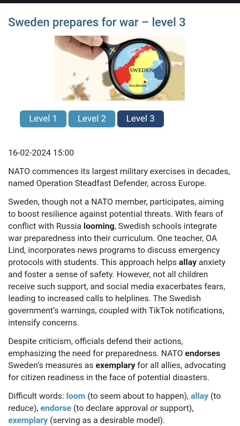 스웨덴 전쟁준비 3단계 돌입 | mbong.kr 엠봉
