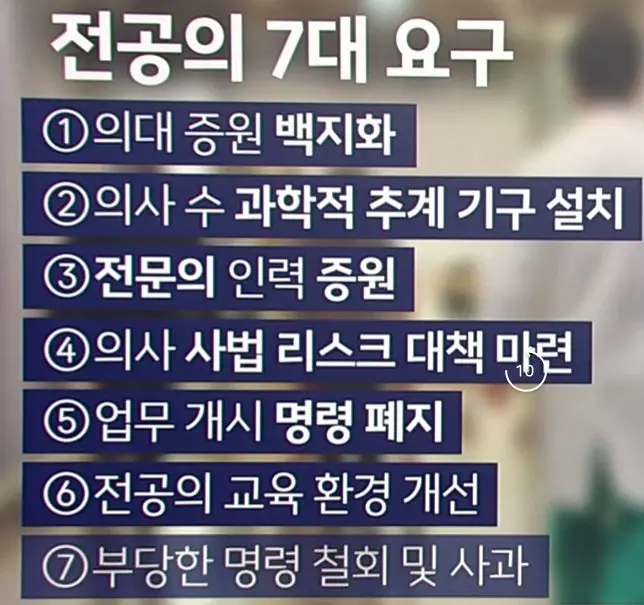 전공의들의 7가지 요구사항.jpg | mbong.kr 엠봉