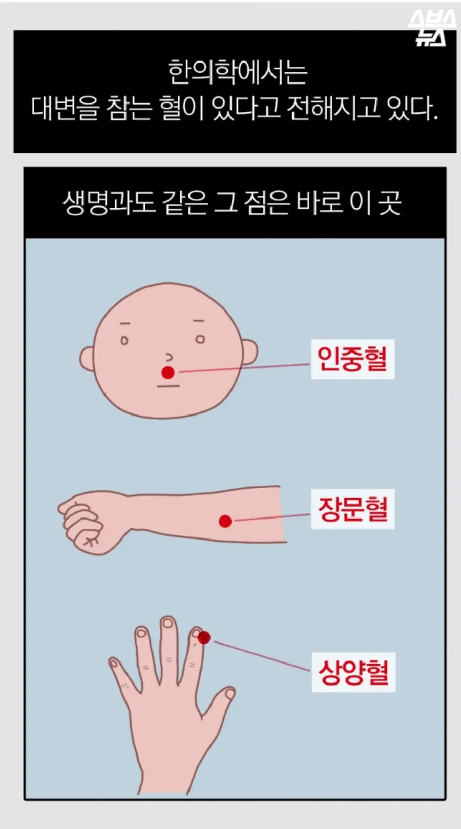 급똥 참는법 혈자리 | mbong.kr 엠봉