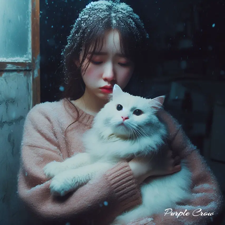 소녀와 고양이 | mbong.kr 엠봉