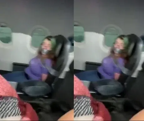 비행중에 문을 열다가 자리에 구금당한 미국 여성 | mbong.kr 엠봉