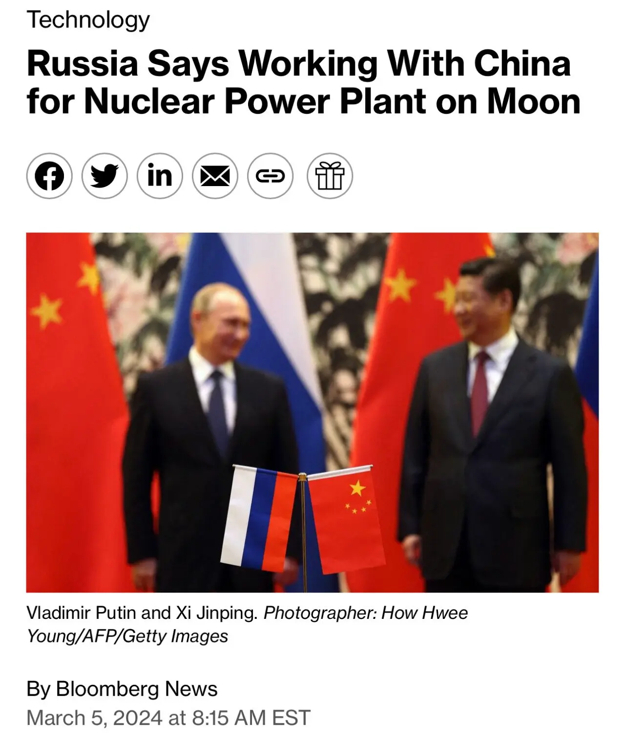 중국과 러시아, 달에 원자력 발전소 건설 합의 | mbong.kr 엠봉