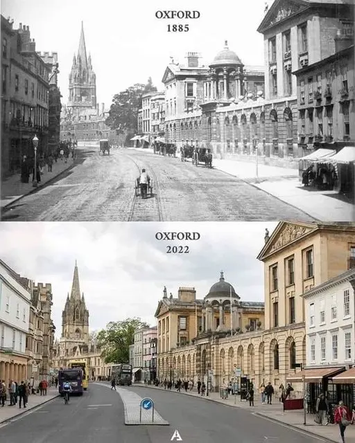영국 옥스포드 거리의 140년전과 현재 | mbong.kr 엠봉