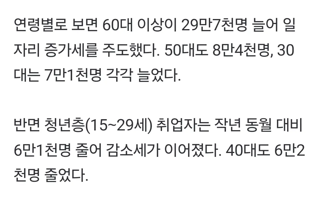 2월 취업자수 32만9천명 증가…두 달 연속 30만명대 | mbong.kr 엠봉