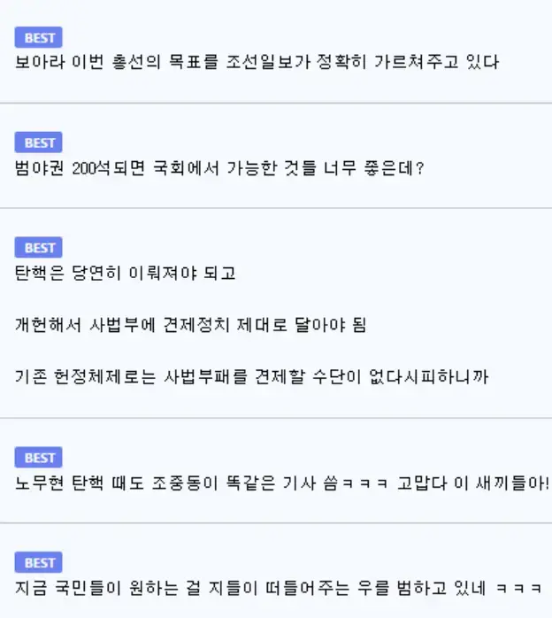 발등에 불 떨어진 조선일보 | mbong.kr 엠봉
