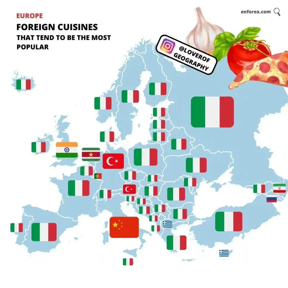 유럽인들에게 제일 좋아하는 '외국' 요리를 물어본 결과 | mbong.kr 엠봉