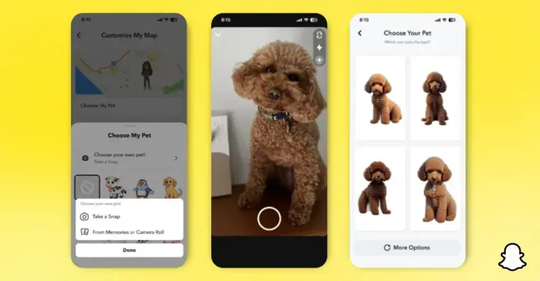Snapchat을 통해 사용자는 애완동물을 AI 아바타로 변환할 수 있습니다 | mbong.kr 엠봉