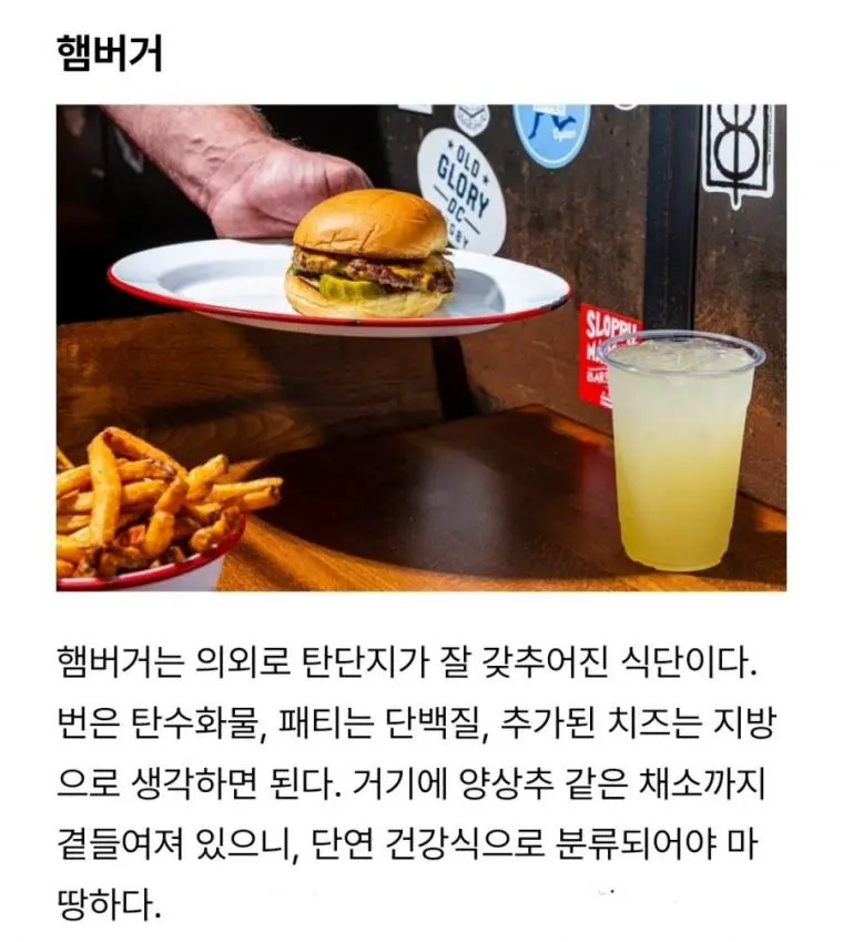 의외로 건강음식이라는 햄버거 ㄷㄷ. jpg | mbong.kr 엠봉