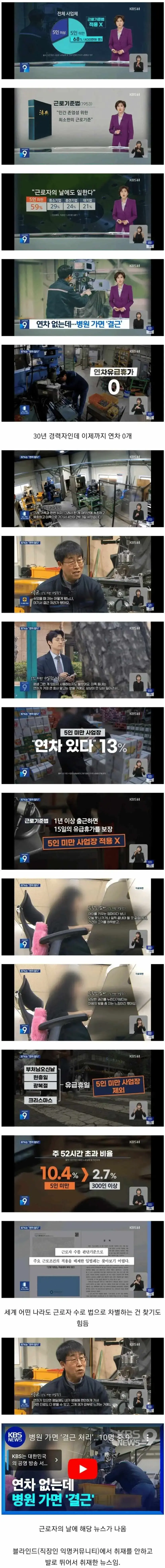 근로자의 날에 뉴스다운 뉴스를 방영해 칭찬받는 KBS 근황 | mbong.kr 엠봉