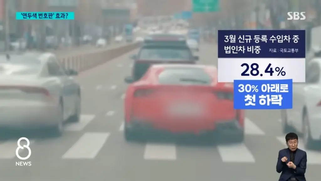 법인차량 연두색 번호판 피하기 위한 꼼수 등장 | mbong.kr 엠봉