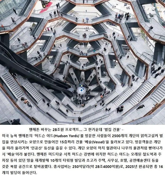 계단 2500개 '벌집 인공산'. | mbong.kr 엠봉