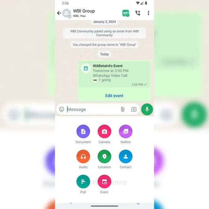 WhatsApp Android 베타에서 커뮤니티 그룹 채팅 이벤트 테스트 시작 | mbong.kr 엠봉
