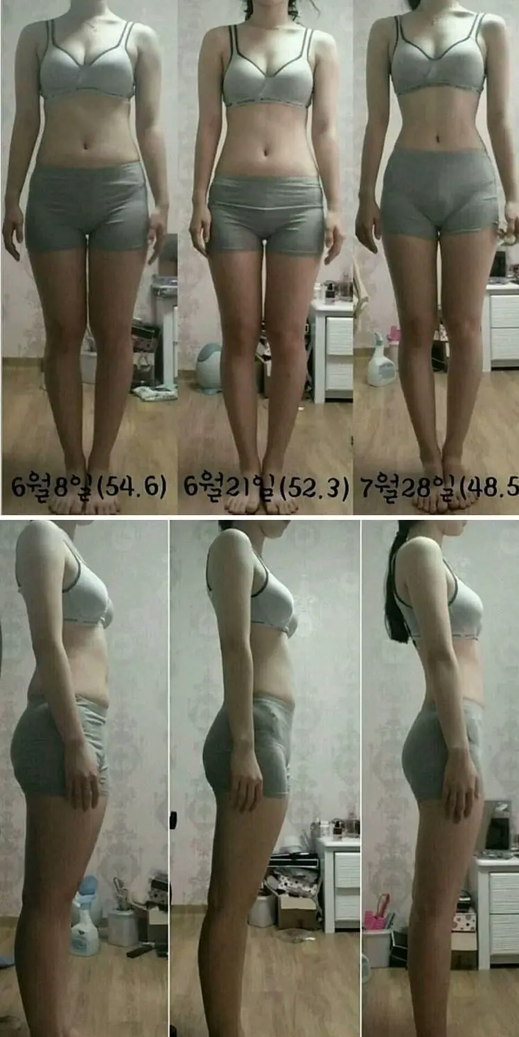 여자 몸무게별 몸매 변화 | mbong.kr 엠봉