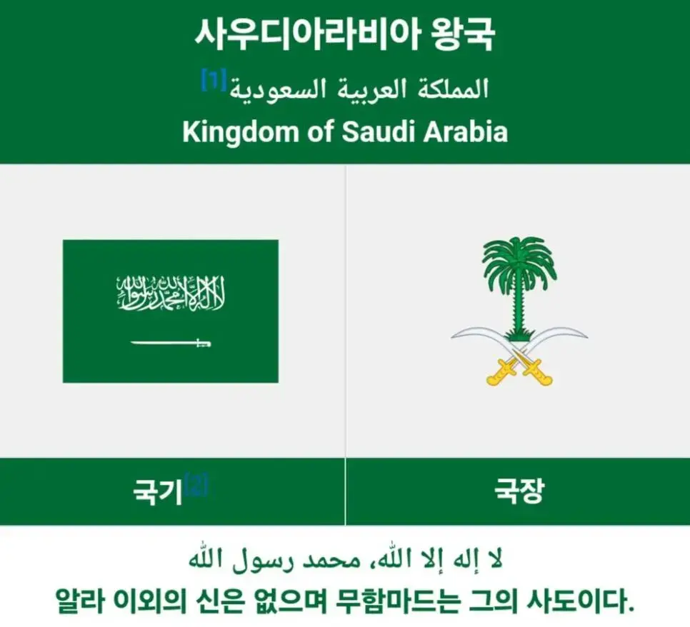 사우디아라비아 국기가 ㅈㄴ 무서운 이유 | mbong.kr 엠봉