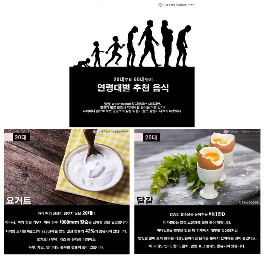연령대별 추천 음식 | mbong.kr 엠봉