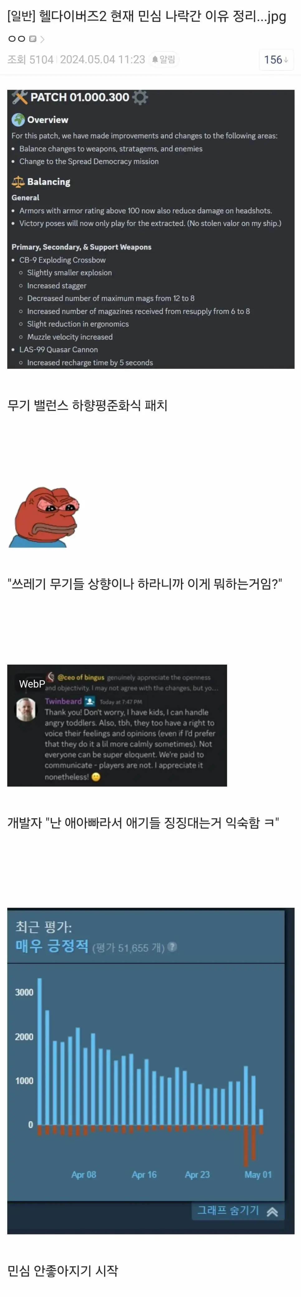 헬다이버즈2 현재 민심 나락간 이유 | mbong.kr 엠봉
