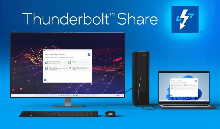 Intel은 두 대의 PC 간에 모니터와 데이터를 공유하는 새로운 방법으로 Thunderbolt Share를 공개했습니다 | mbong.kr 엠봉