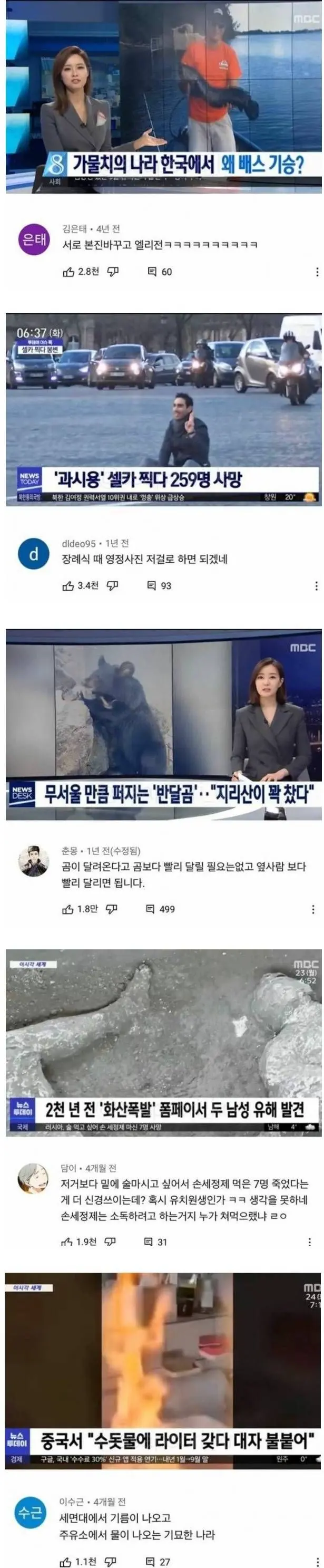 뉴스 댓글 베스트. | mbong.kr 엠봉