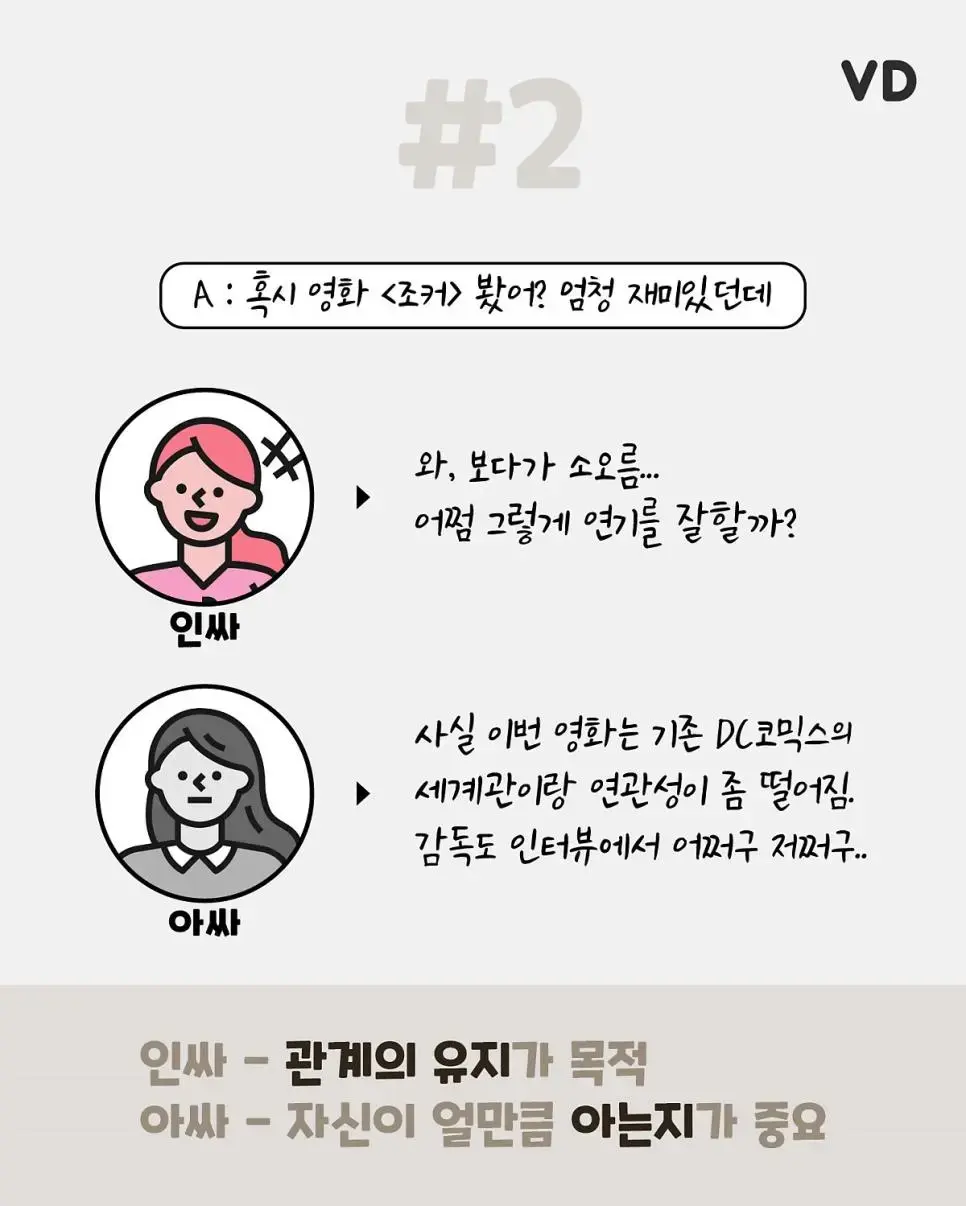 인싸 vs 아싸 대화법 차이. | mbong.kr 엠봉