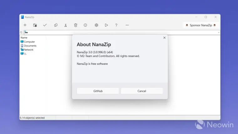 NanaZip 3.0은 Windows 11과 유사한 UI, Mica, 32비트 지원 없음 등을 제공합니다 | mbong.kr 엠봉