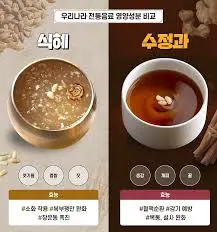 점심 식사후 식혜 vs 수정과 | mbong.kr 엠봉