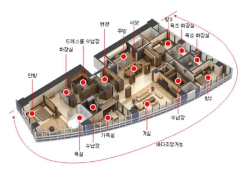 128평 아파트 평면도 jpg | mbong.kr 엠봉