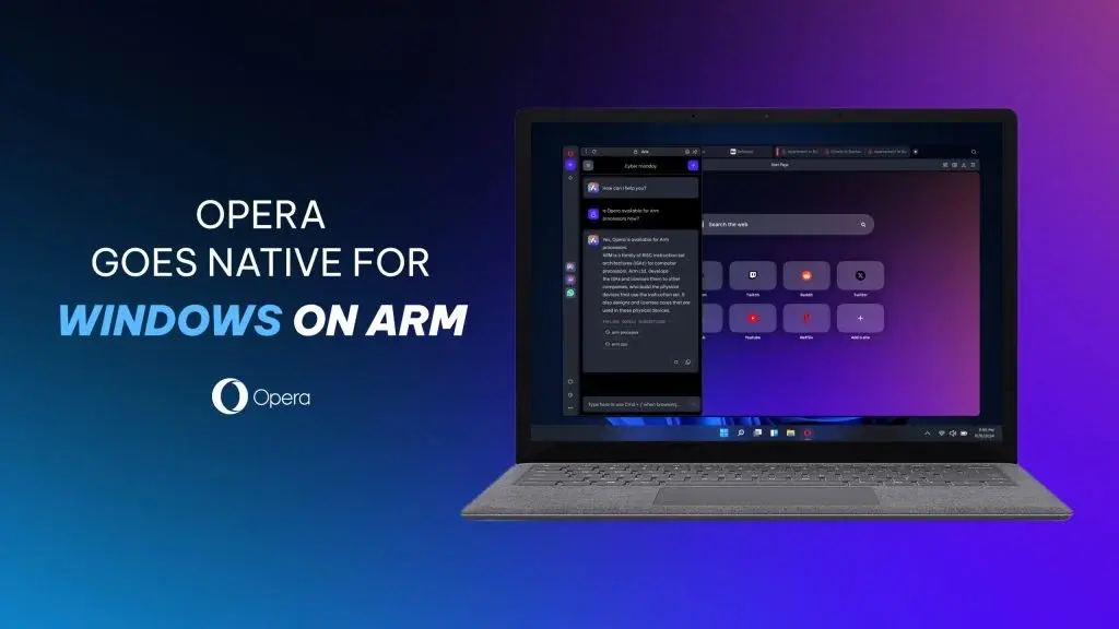 Opera One은 이제 ARM 기반 Windows에서 기본적으로 실행됩니다 | mbong.kr 엠봉