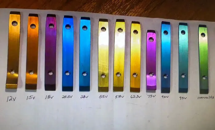 이것이 티타늄이 다른 전압에 따른 다양한 색을 얻는 방법입니다. | mbong.kr 엠봉