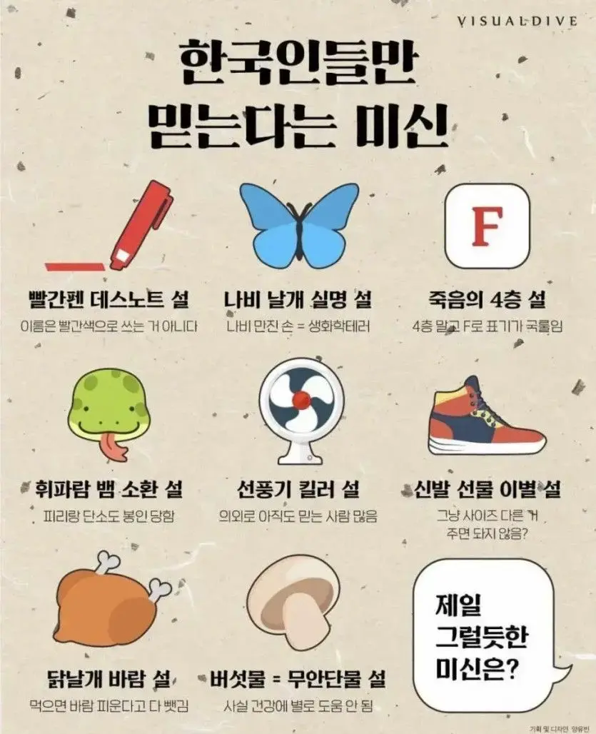 한국인들이 믿는다는 미신 | mbong.kr 엠봉