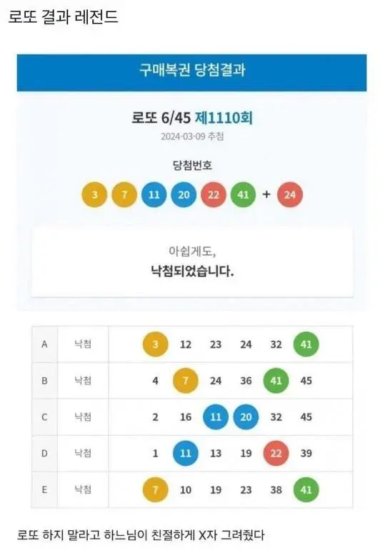 로또 결과 레전드.jpg | mbong.kr 엠봉