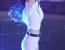 김해리 치어리더 교통정리 댄스 흰티에 흰 반바지